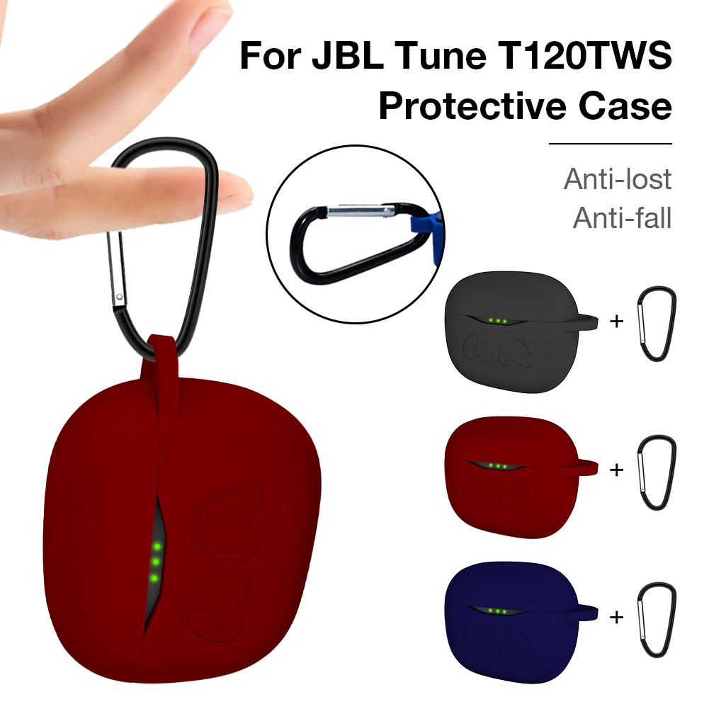 Draagbare Siliconen Bescherming Case Stevige Beschermende Cover Voor Jbl Tune T120TWS Spons Hoofdtelefoon