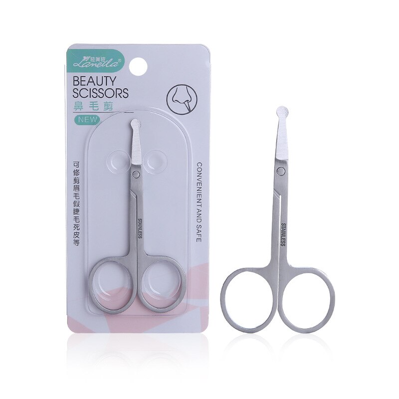 Stainless Steel Makeup Scissors Eyebrow Scissor Eyelashes Nose Hair Trimmer Manicure Facial Trimming Tweezer Makeup Tool: F
