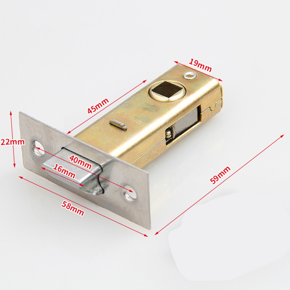 Mortice Door Tubular Latch Internal Bolt Facility Sprung Catch Flat 30mm 35mm 40mm 45mm For Internal Doors Lock Mechanisms: WHITE