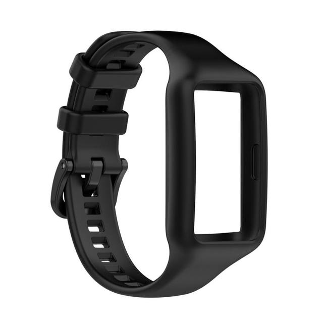 Til huawei honor band 6 pro silikone sportsremme smart urrem til honor band 6 armbånd tilbehør til huawei band 6 rem: 3 sorte