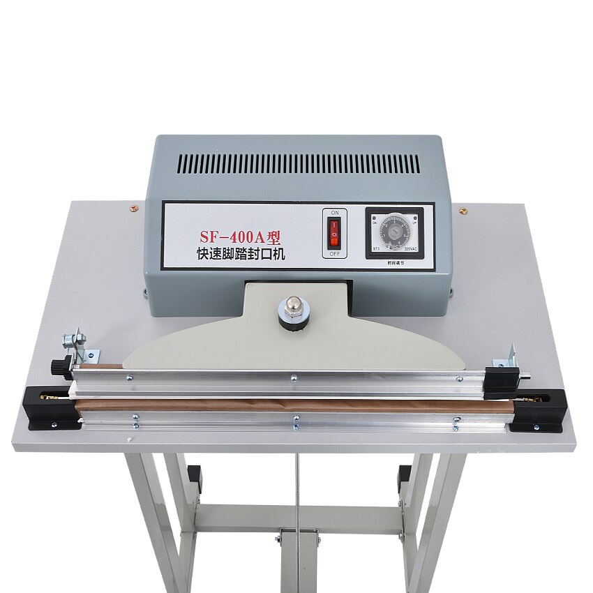 38cm længde madpedalpose forsegler hurtig hastighed platic pose varmeforseglingsmaskine polyethylen polyethylen plast madpose forsegler 400w