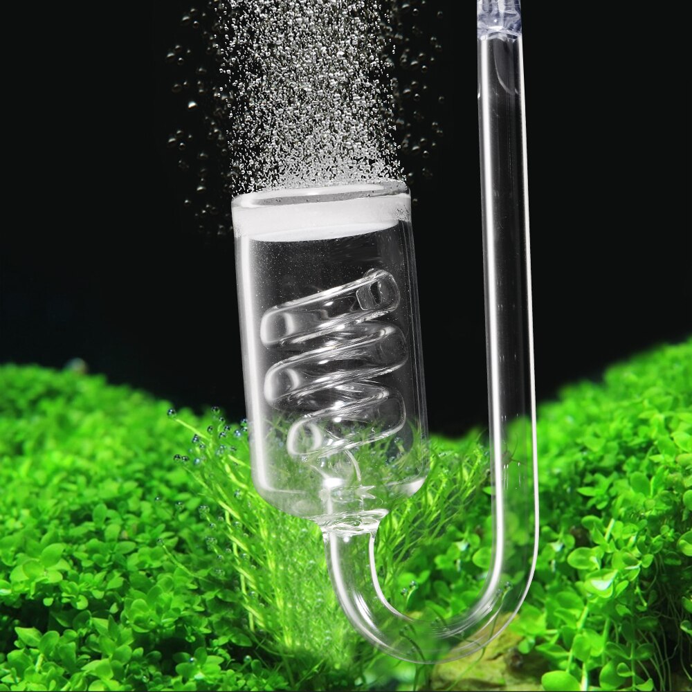 Glas akvarium akvarium keramisk diskkapacitor vatten levande växt akvarium  co2 diffusor tank finfördelare  co2 spridare för 60 ~ 300l