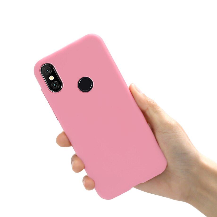 For Xiaomi Mi A2 Lite Case Cover TPU Silicone Phone Cases For Fundas Xiomi Xiaomi Redmi Mi A2 MiA2 Mi A 2 Lite A2Lite Case Coque: Mi A2 / Pink