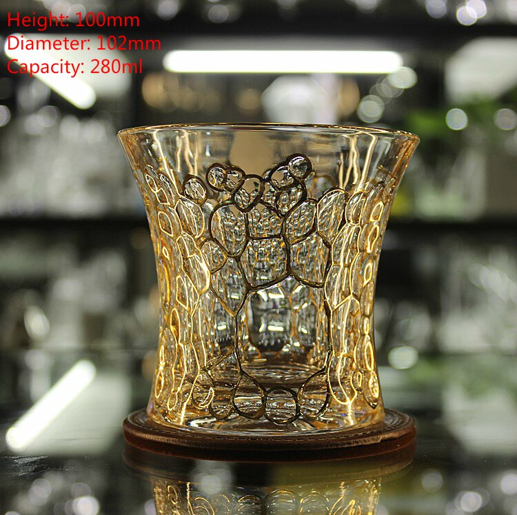 Tjekkisk boutique spor guld whisky glas krystal vin kop cann drikkeglas vaso gafas verre tjekkiske chivas vasos de cristal: Nr. . 2