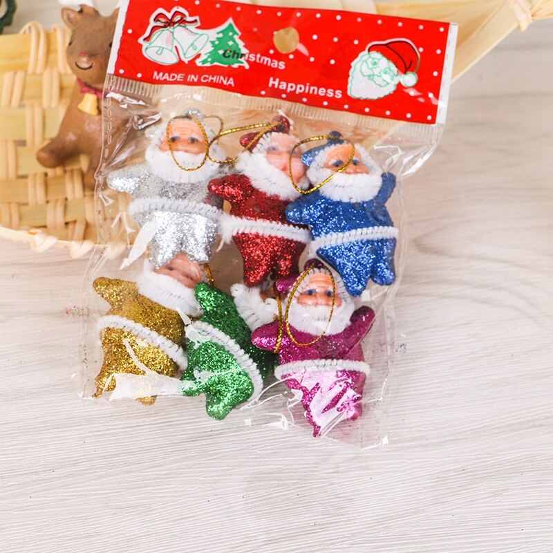 12 stks/set van Kerstboom Ornamenten Kerst Kleine Oude Man Hanger Xmas Tree Decoratie Accessoires Xtmas Opknoping Ornamenten