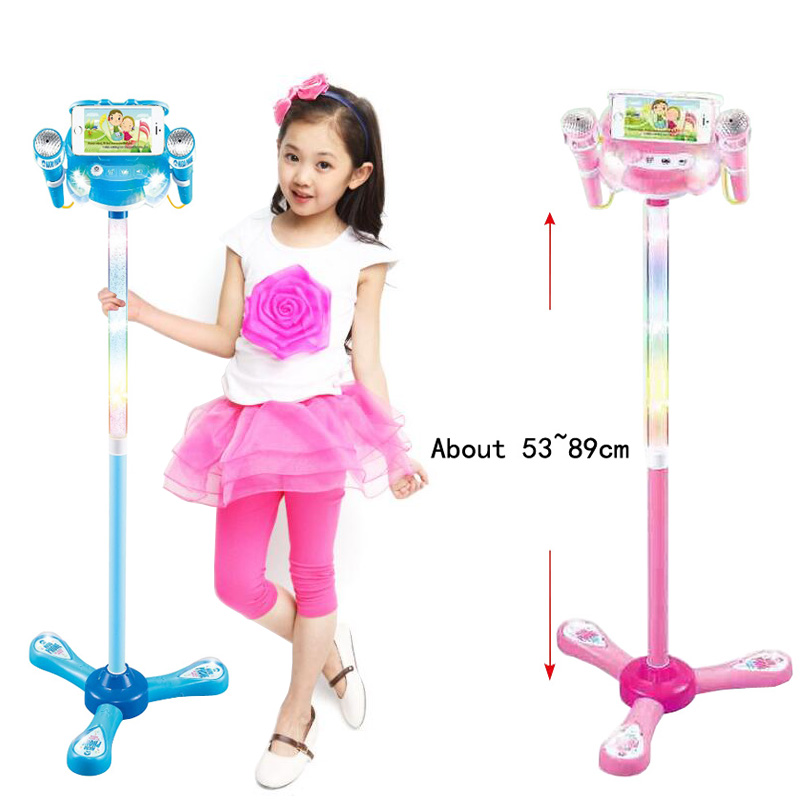 With Microphone Kara OK Singing Music Be Connected To Mobile Phone Birthday Toys