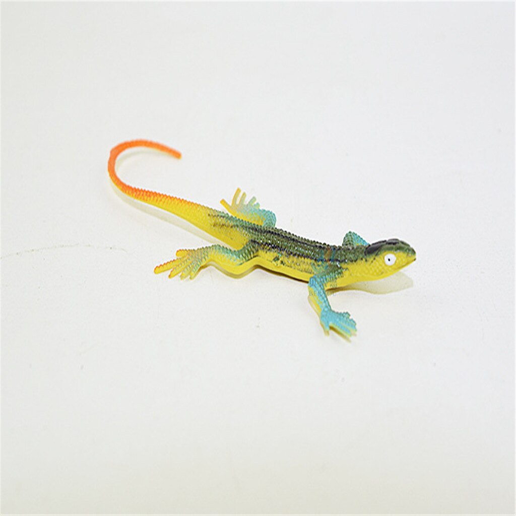 Eco-friendly Bagged Lizard Model Toy 12 Painted Lizard Animal Model