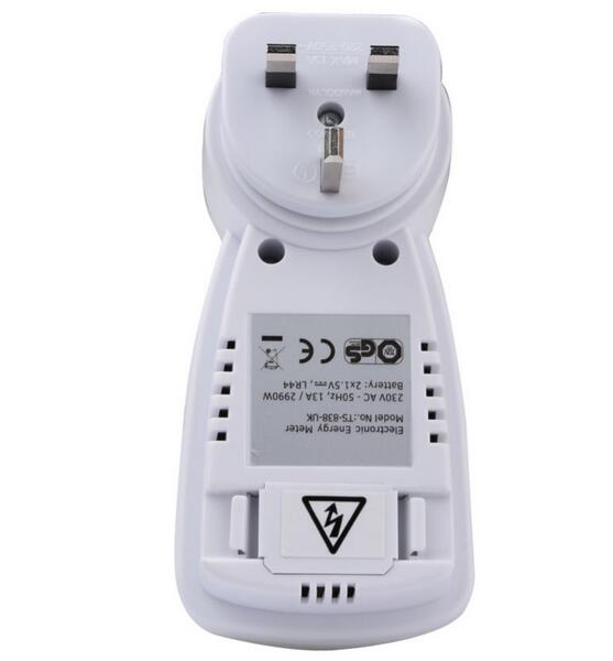 UK Plug Electric Energy Saving Power Meter UK Meter Power/ Volts/ Consumption Monitor Analyzer