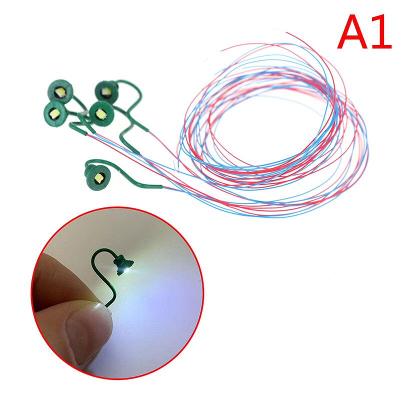 5 pezzi scala 1:87 lampade classiche a collo di cigno per montaggio a parete/lampione modellismo ferrovia/modello parco lampade/Layout ferrovia: Cool white