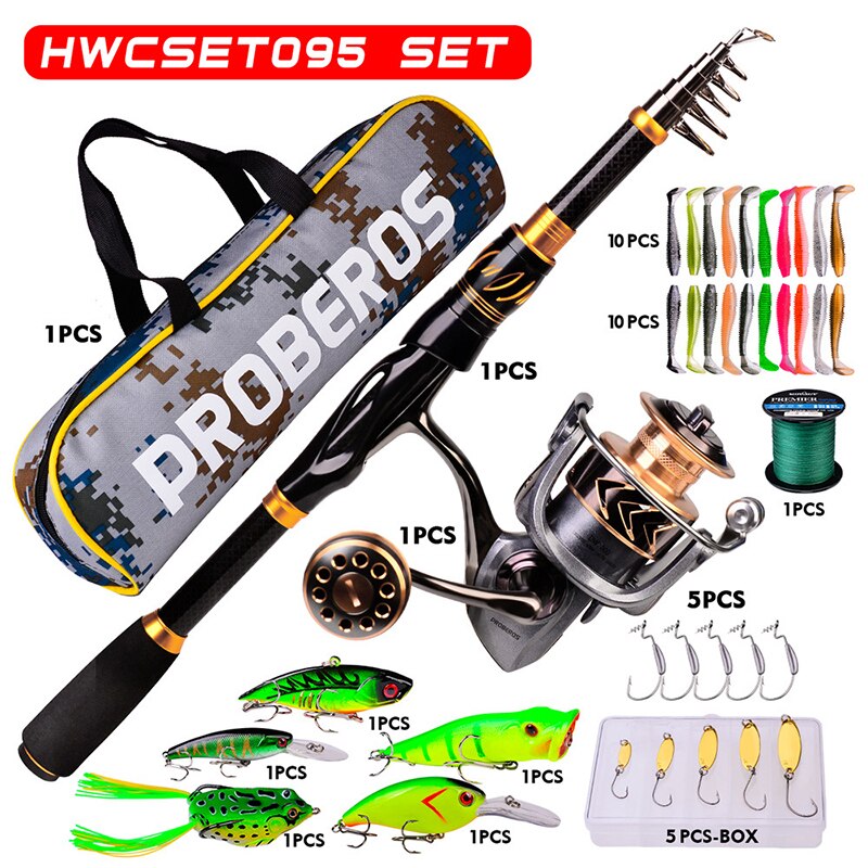 The 2.1m Telescopic Casting Fishing Combo Portable Ultralight Rod and 7.2:1 Gear Ratio Fishing Reel Fishing Combo Trout Rod