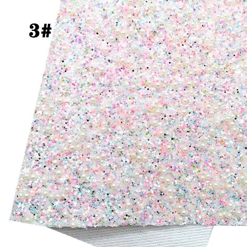Helmiä helmi paksu glitter vinyyli kangas arkki glitter synteettinen nahka tekovinyyli jouset korvakorut tee itse  a4 koko  r411: 3