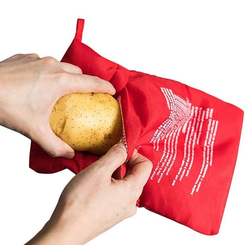 Washable Potato Cooker Bag Steam Pocket Microwave Baking Potatoes Bag Kitchen Gadgets Baking Tool