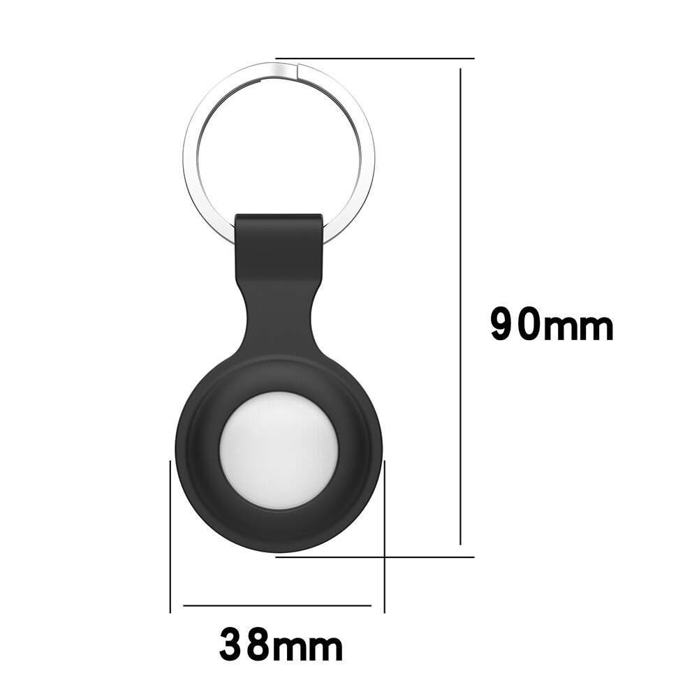 Silicone Protective Case Portable Keychain Protective Sleeve Anti-Lost Device Protector Cover for Apple Airtags Locator Tracker