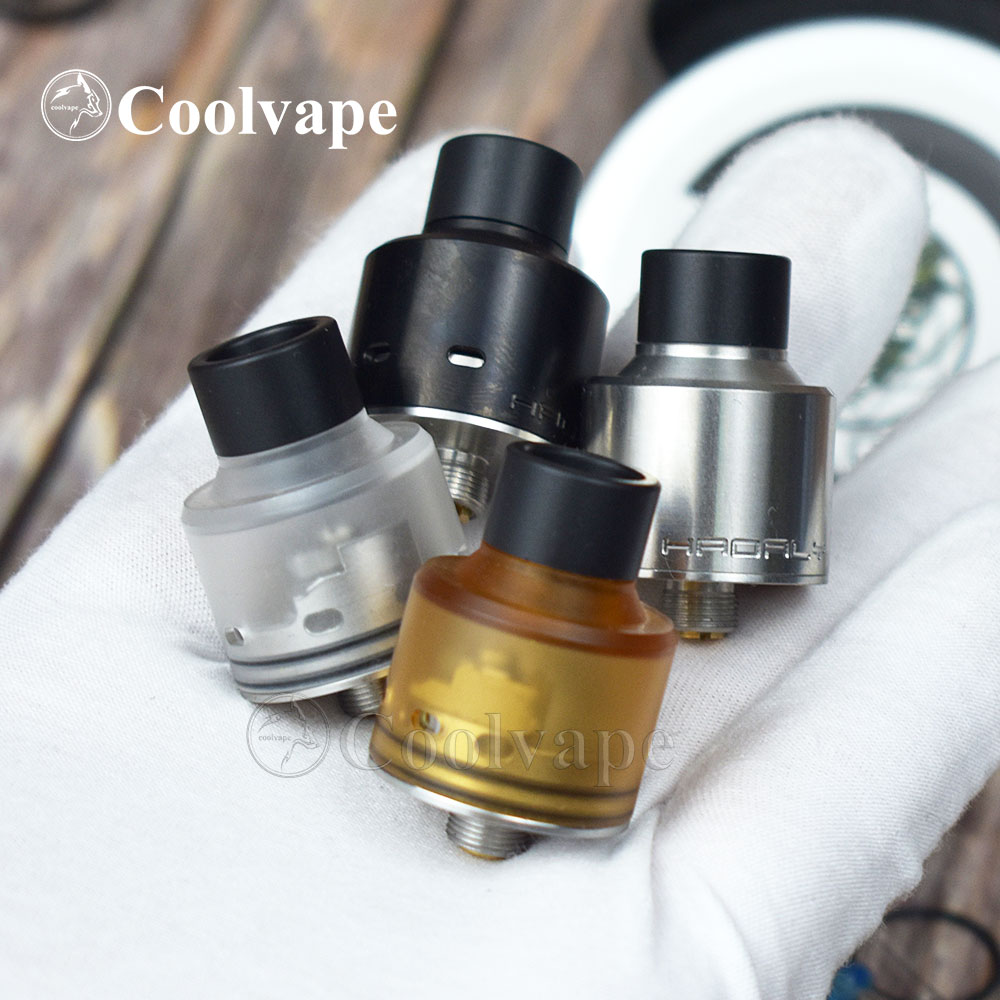 coolvape Hadaly RDA with bf pin 316ss rda Atomizer 22mm Replaceable Airflow Single coil vs HAKU VENNA V2 rda FLAVE EVO 22mm RDA