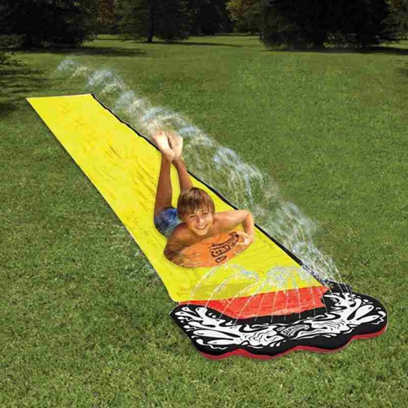 PVC Aufblasbare Wasser-farbe Rutsche Pool Für Kinder Kinder Sommer Outdoor Park Hinterhof Spielen Spaß 480*70cm/188*27,5 zoll