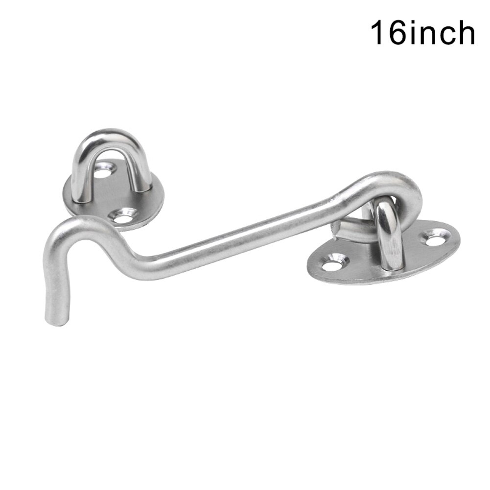 Cabin Hook Eye Latch Stainless Steel Hardware Hook Gate Door Swivel Window Hogard NO29: 16 inch