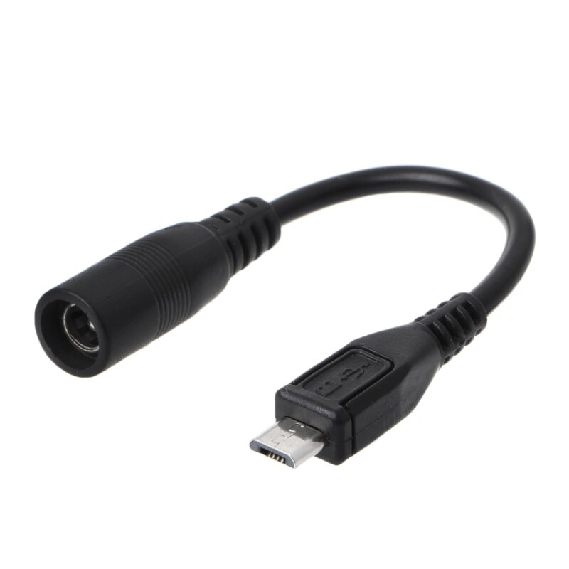 Freies 5,5x2,1mm DC Power Stecker Wasserdichte Jacke Weibliche Zu Micro USB Männlichen Adapter Kabel