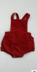 Milancel Herfst Babybodysuit Schattige Baby Jongens Kleding Corduroy Baby Meisje Jumpsuit Baby Outfit: red / 3-6M
