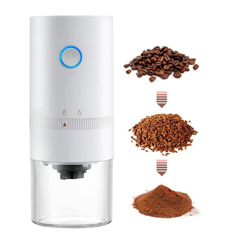 Automatic Hand Coffee Beans Maker Machine USB Rechargeable Beans Automatic Cafe Coffee Beans Grinding