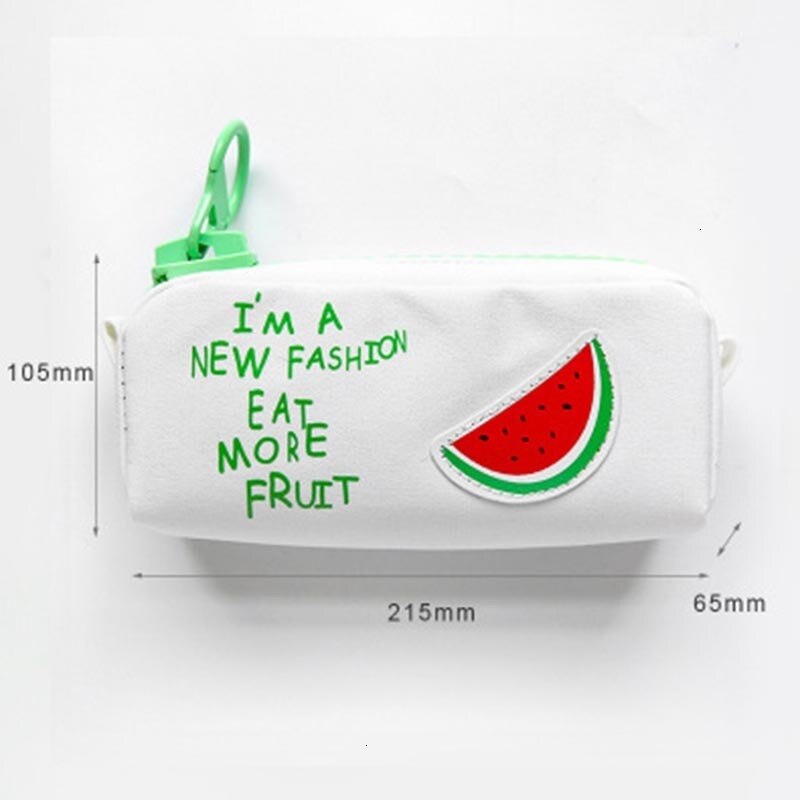coloré grande capacité porte-crayon Kawaii dessin animé stylo sac boîte mignon toile crayon école papeterie fournitures 050022