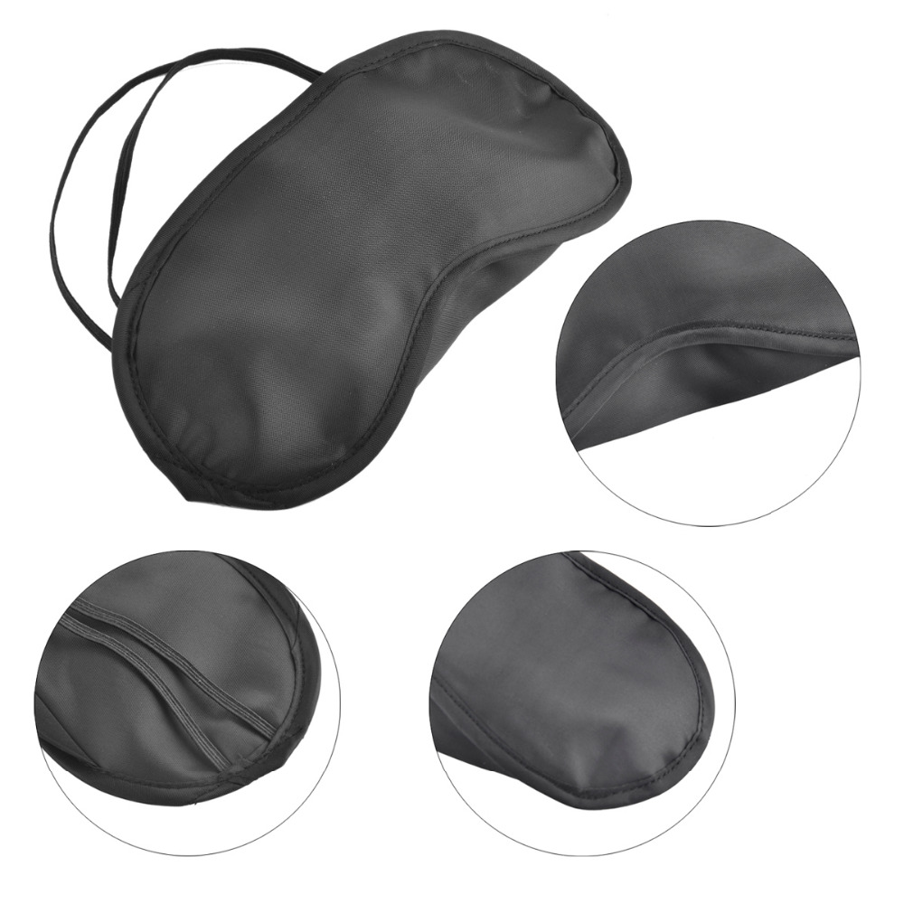 10 Teile/los Weiche Reisen Schlafen Augen Maske Schwarz Schatten Entspannen Schlaf Frauen Männer Augenbinde Augenklappe Nacht Augenklappe