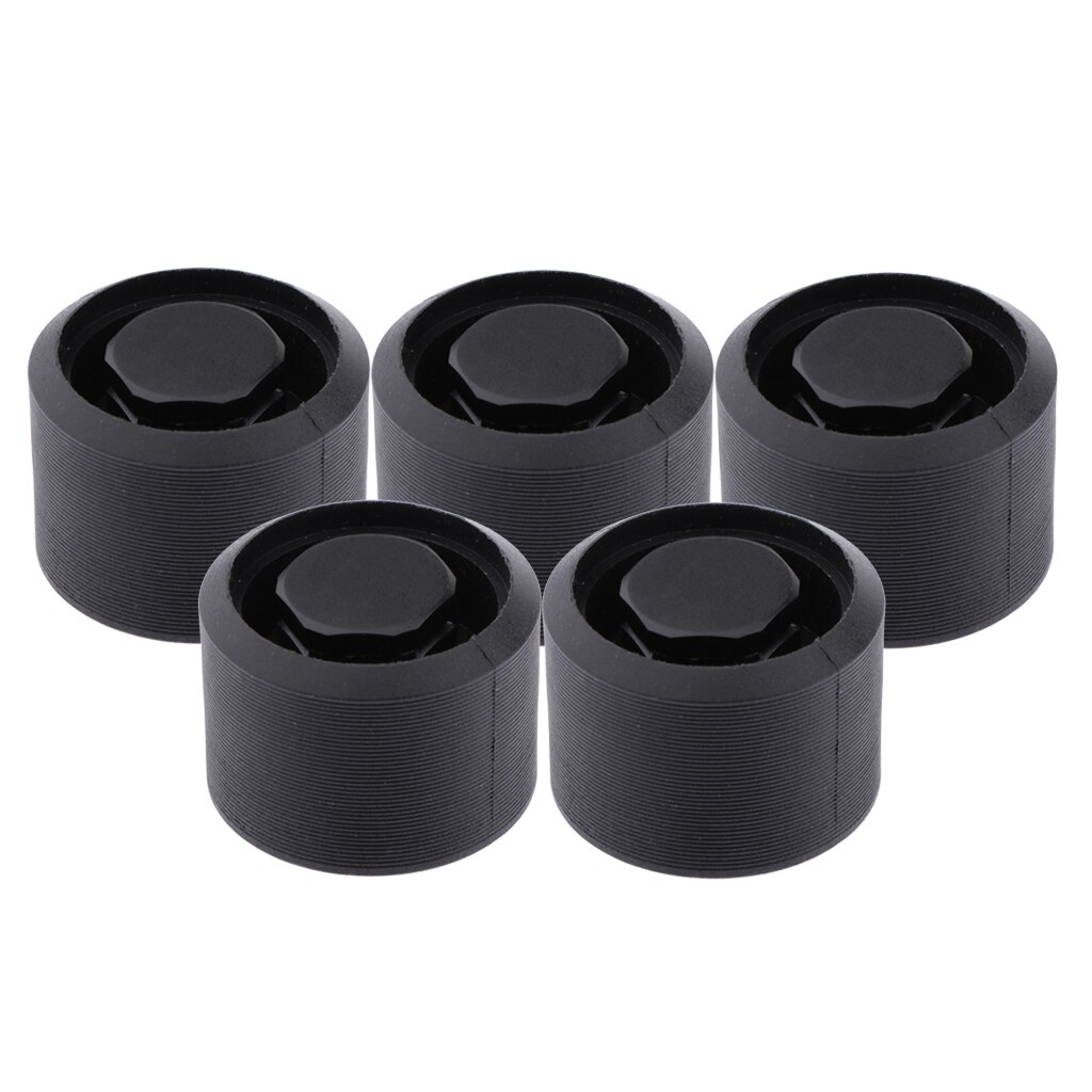 5 Pieces Sturdy Surfboard Paddle Board Air Vent Exhaust Stopper Plug Gear Black