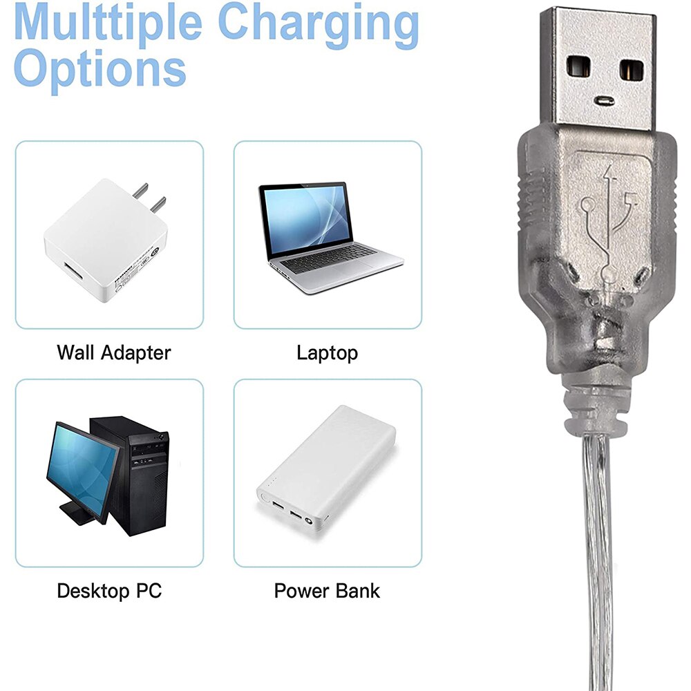 Ampoules LED USB pour miroir de maquillage, lampe murale à intensité variable, pour salle de bain, coiffeuse, 5 couleurs, 10 lumières