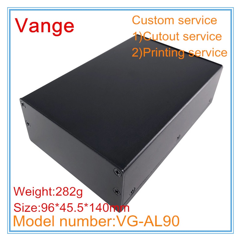 1pcs/lot split extruded project metal housing 96*45.5*140mm 6063-T5 aluminum enclosures diy cases shell for electronics module