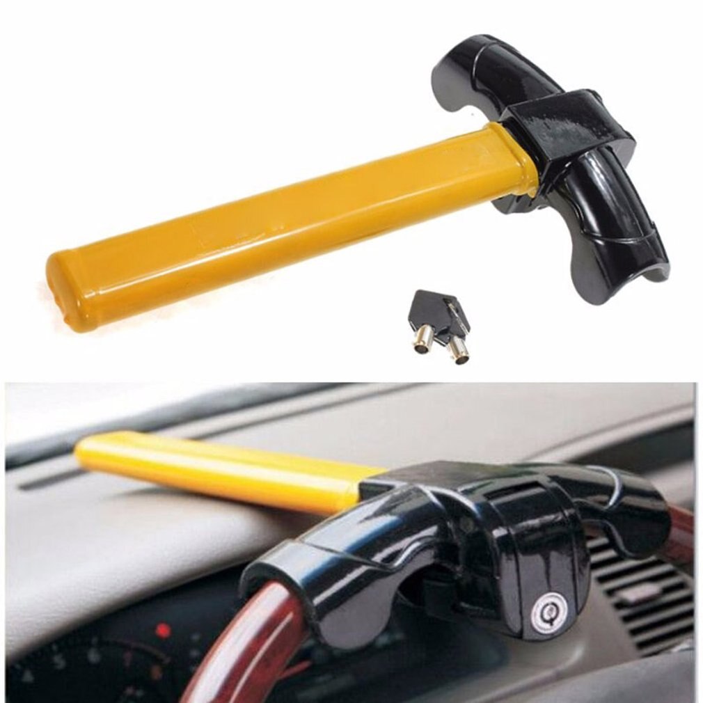 Universal Heavy Duty Anti-theft Steering Wheel Lock Car/Van Security Rotary Steering Wheel Lock Enhance Car Security
