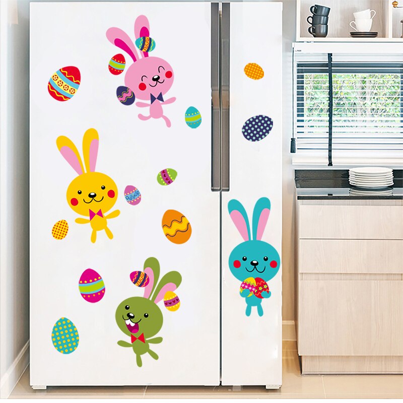 Easter Egg Decoration Wall Stickers Glass Stickers Mall Storefront Scene Layout Window Stickers Window Stickers