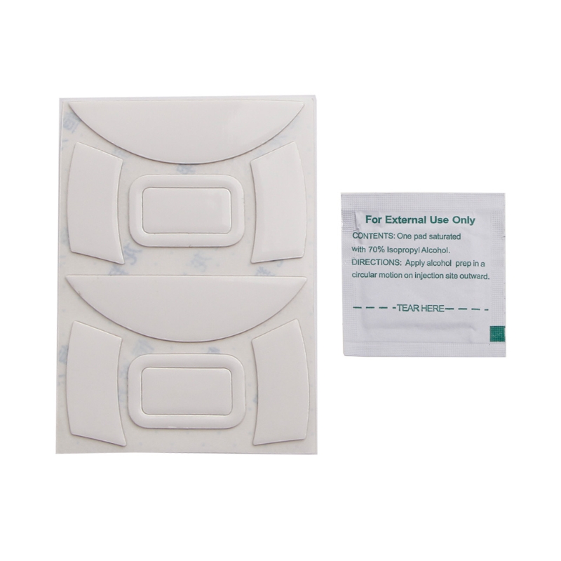 R9jaer 2 pack mausfüße für razer deathadder essential, 2000 ersatz-mausfüße, gleitfüße mit gebogener kante, aufkleber: W