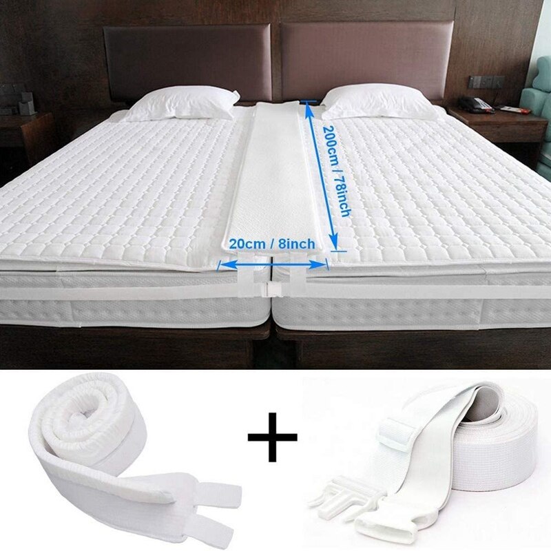 Bed Bridge Twin to King Converter Kit Adjustable Mattress Connector for Bed BedspaceFiller Twin Bed Connector