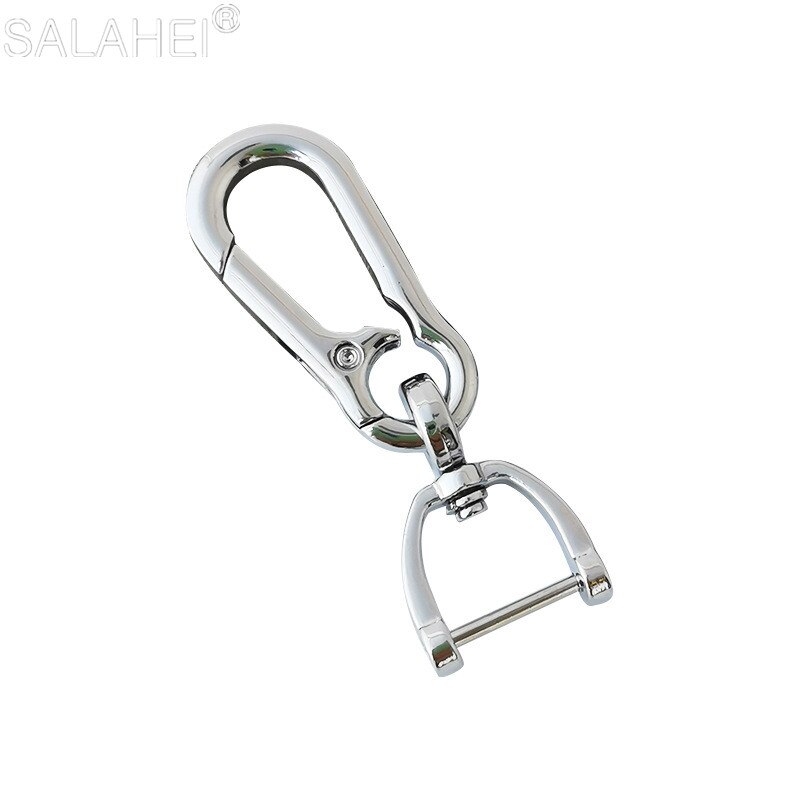 2 Colors Metal Keyring Keychain Galvanized Alloy Split Ring Keyfob Key Holder Rings Women Men Key Chains Carabiner Accessories