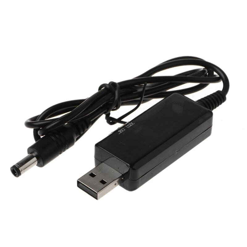 Usb Dc 5V 9V 12V 2.1X5.5Mm 3.5X1.35Mm Mannelijke Step Up adapter Kabel Met Voltmeter Voor Router Led Strip