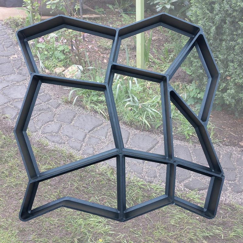 Bricolage, pavage manuel, ciment, brique, béton, moulage de chemin en plastique, pierre de jardin, pavé de marche, décoration de jardin