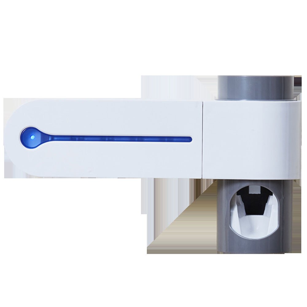 Accesorios de baño, soporte para cepillo de dientes, dispensador automático de pasta de dientes, soporte para montaje en pared, estante, utensilios para el baño, 1 Juego