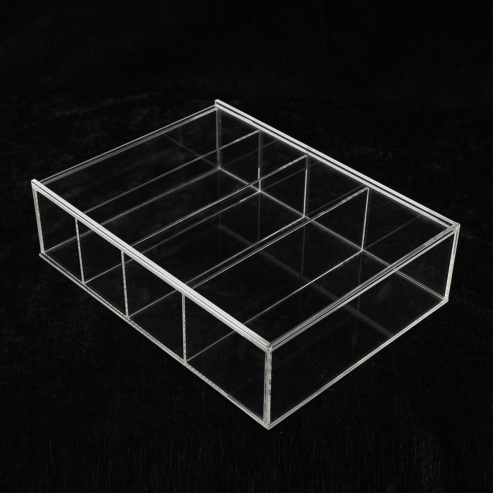 Four-Layers Sliding Door Acrylic Display Box Show Case for Mini Perfume Bottle