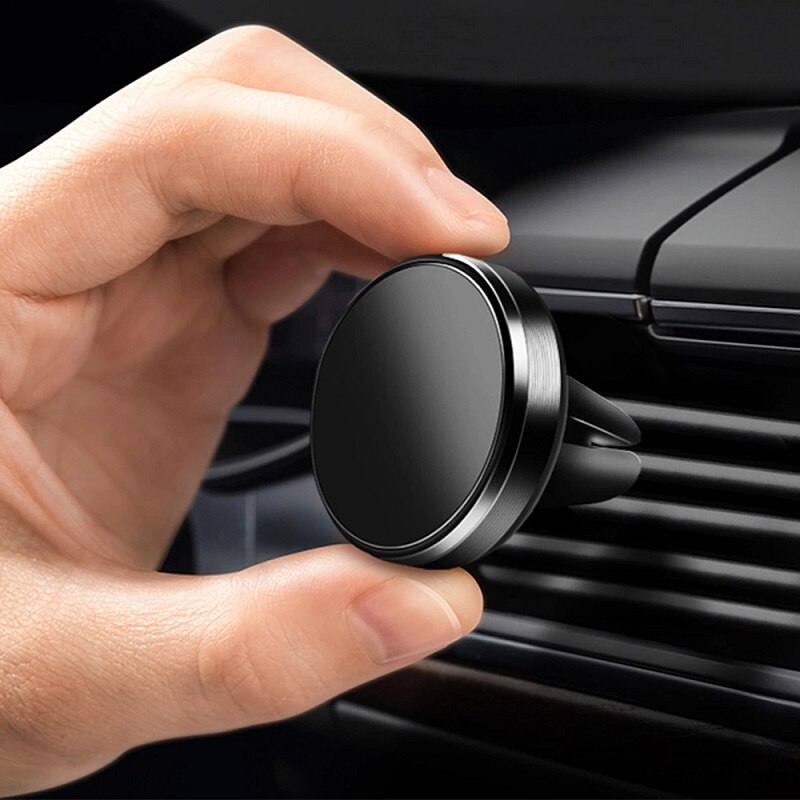 Metal Magnetic Phone Holder in Car Air Vent Mount Magnet Stand Smartphones Holder Support All Mobile Phone For iPhone Huawei