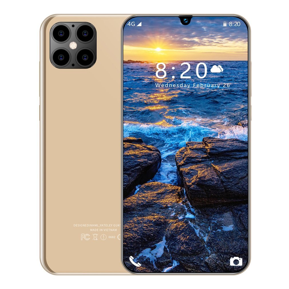 IP12 Clever 6,5 Zoll HD Bildschirm 1GB 8GB 24MP Vorne Kamera Starke 8 Ader hoch-leistung Prozessor telefon