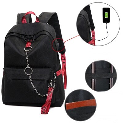 USB Laptop Backpack Women Men Waterproof Anti theft Travel Backpack School Bag For Teenage Boys Girls Students Bookbag Mochila: B-6