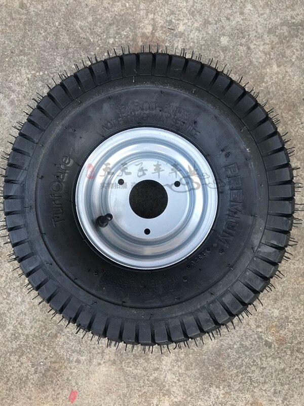 Jante de roue 15x6.00-6 pneu pneu tube côtes droites pelouse et jardin roues 15X6-6 pouces 168CC Karting Go Kart moto
