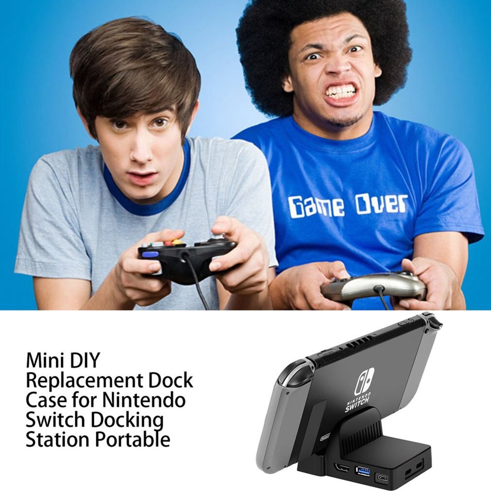 Mini DIY Replacement Dock Case for Nintend Switch Docking Station Portable Replacement Dock Case for switch