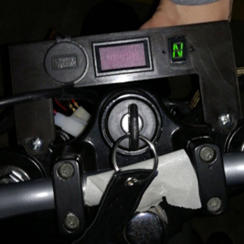 6 Speed Motorcycle Digital Display Motorcycle 1-6 Level Ecu Plug Mount Speed Gear Display Indicator Waterproof