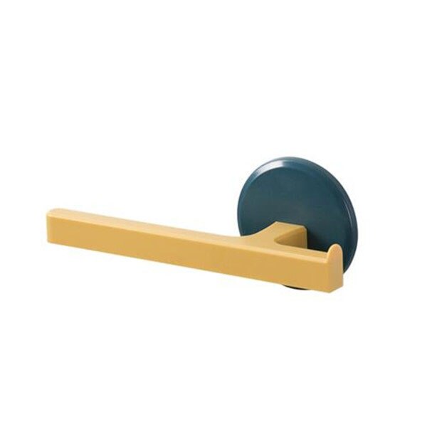 Oyourlife Wandmontage Handdoekhouder Plastic Handdoekenrek Badkamer Keuken Handdoek Opknoping Hanger Keuken Badkamer Organisator Plank: YELLOW