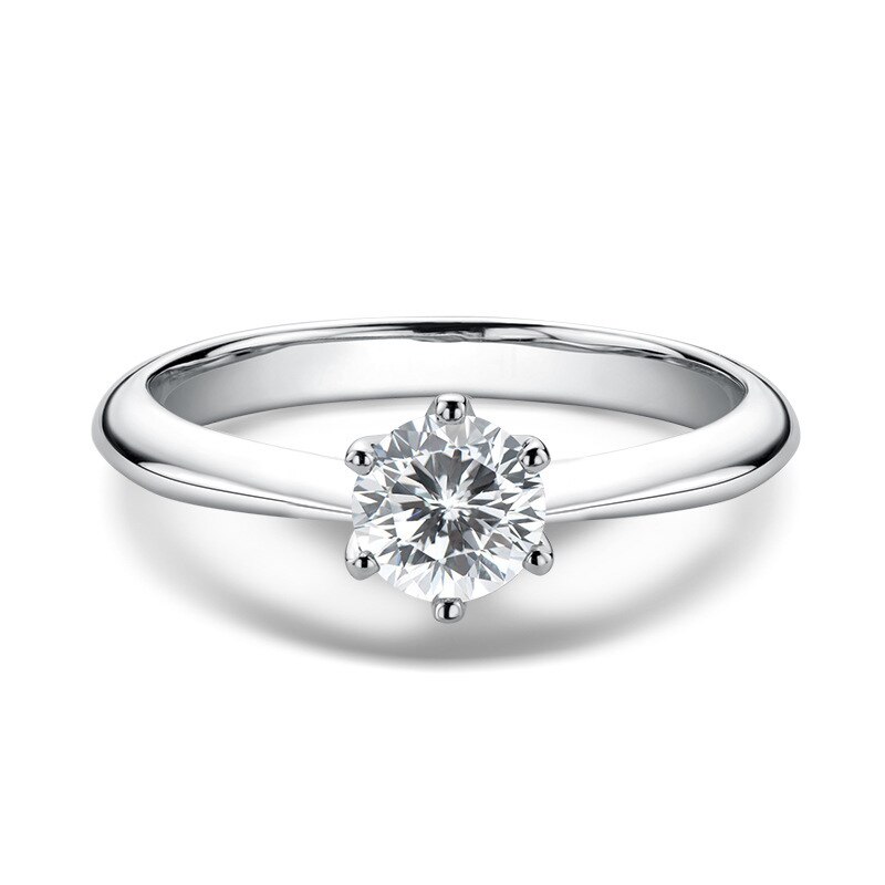 Klassieke Vrouwelijke Kleine Witte Zirkonia Steen Ring Vintage Bruiloft Sieraden Crystal Engagement Anniversary Verstelbare Ringen Voor Vrouwen