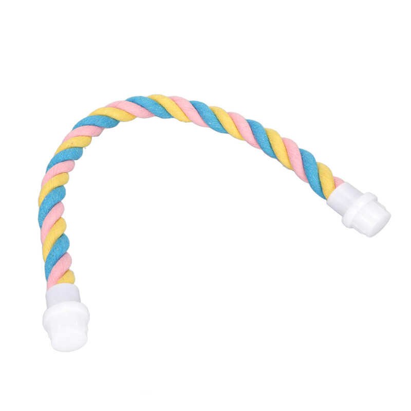 Parrot Rope Perch Flexible Shape Sturdy Parrot Climbing Cotton Rope for Parakeets 
