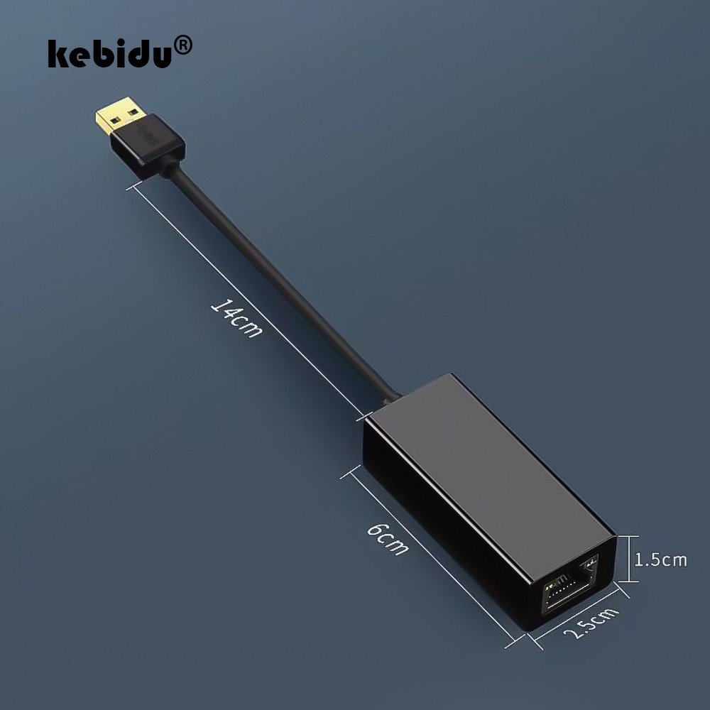 Kebidu RTL8153 Wired Usb 3.0 Naar Gigabit Ethernet RJ45 Lan (10/100/1000) mbps Netwerk Adapter Ethernet Netwerkkaart Voor Pc