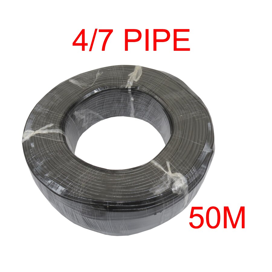 MUCIAKIE 50M 4/7mm Greenhouse Garden Water PVC Hose 1/4'' Irrigation Watering Tubing Pipe Fittings Micro Drip Accessories