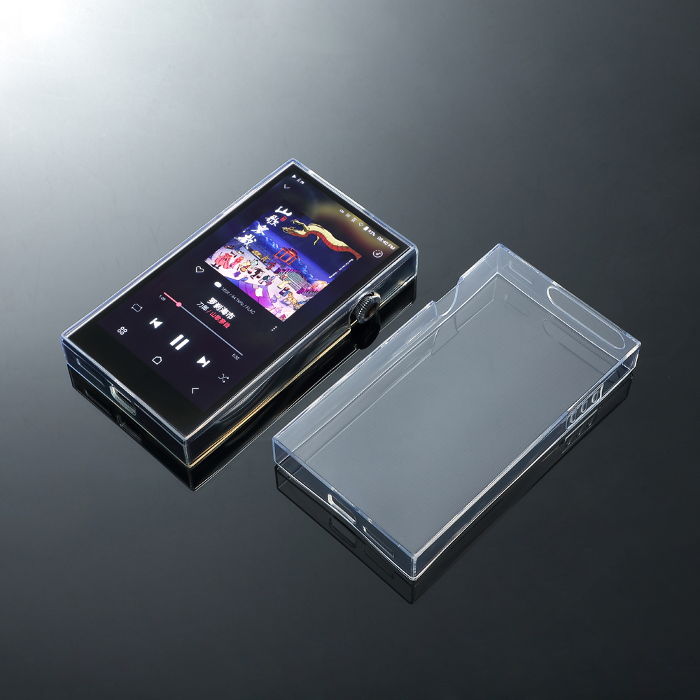 Soft Clear Tpu Protective Skin Case Cover for iRiver Astell&Kern A&futura SE300 with Front Screen Protector Tempered Glass