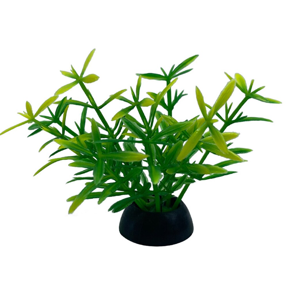 1pc simulering konstgjorda växter akvarium dekor vatten ogräs prydnad växt akvarium akvarium gräs 2.5 x 5cm dekoration #2: 4